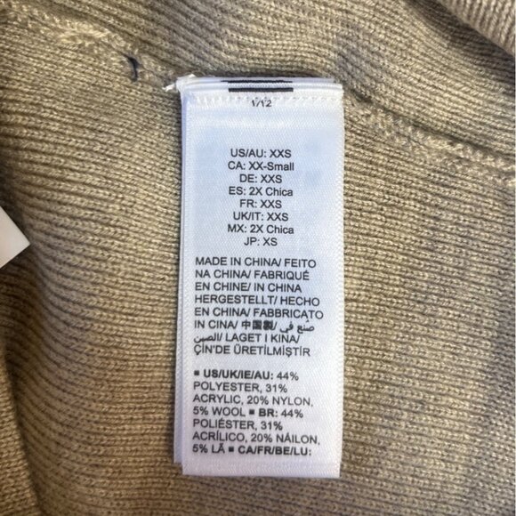 The Drop Catalina Bralette Knit Crop Top Womens XXS Heather Sand New - Picture 6 of 9